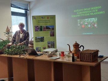Relacja z zimowych warsztatów ziołowych w PKWŁ 9.12.2023 r., 